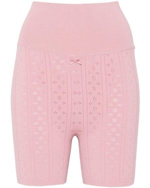 JW Anderson Cotton Cyclist Shorts - Pink