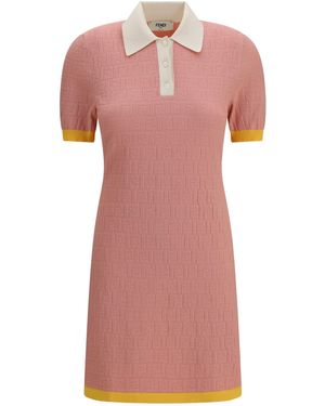 fendi pink viscose dress Fendi pink viscose dress