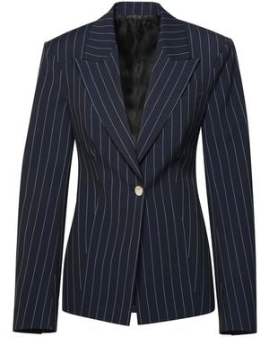 The Attico Midnight Polyester Blend Blazer - Blue