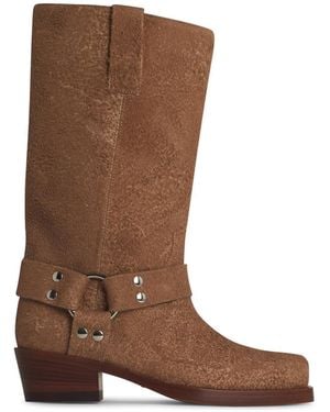 Paris Texas 'Roxy' Suede Boots - Brown