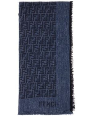 Fendi Accessories Scarves & Shawls - Blue