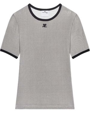 Courreges Houndstooth T-Shirt - Multicolor