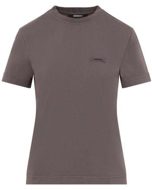 Jacquemus Le Grosgrain T-Shirt - Gray