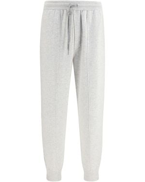 Brunello Cucinelli Double-Knit Cashmere Pants With Crête And Zips - Gray