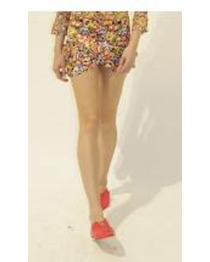 Stella McCartney Ultra Floral-Print Draped Skirt - Natural