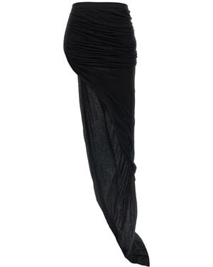 Rick Owens Cotton Mini Skirt - Black