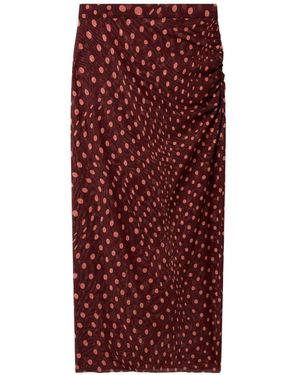 Stella McCartney Polka Dot Long Skirt - Red