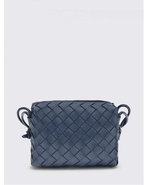 Bottega Veneta Loop Intrecciato Leather Bag - Blue