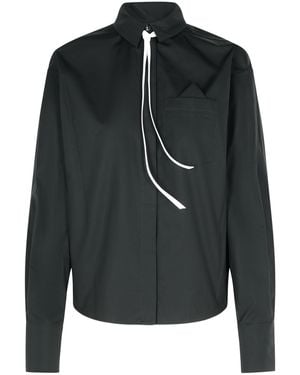 Sportmax 'Gesso' Cotton Shirt - Black