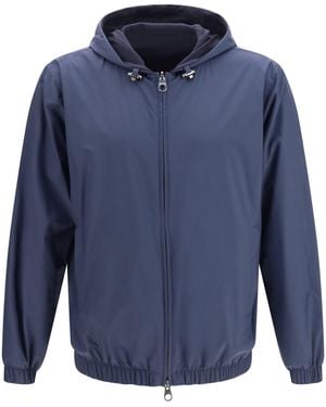 Loro Piana Windmate Hooded Bomber - Blue