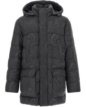 Etro 'Arnica' Down Jacket - Gray