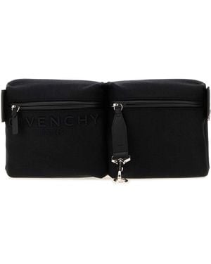 Givenchy Canvas Cargo Belt Bag - Black