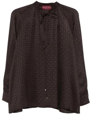 Gucci 'Horsebit' Top - Brown