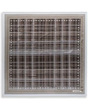 Acne Studios Printed Silk Foulard - Gray