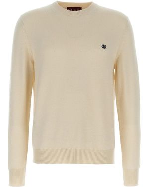 Gucci Logo Sweater - Natural