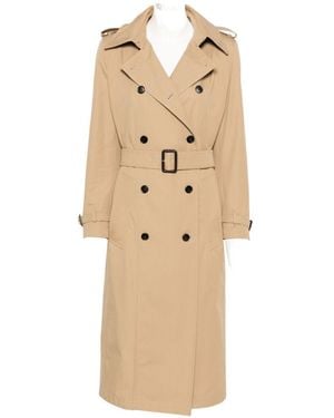 Gucci Cotton Long Trench Coat - Natural
