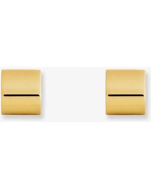 TOTEME Brass Huggie Earrings - Metallic