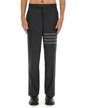 Thom Browne Tweed Pants - Black