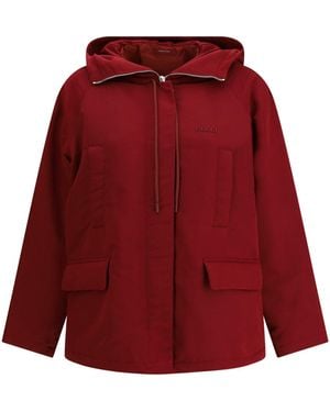 Gucci Padded Bomber Faille_119 - Red