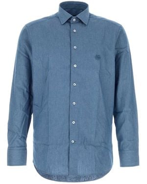 Etro Air Force Chambray Shirt - Blue