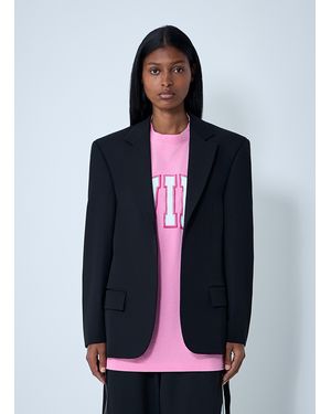 Balenciaga Single-Breasted Blazer - Blue