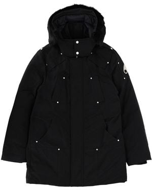 Moose Knuckles Original Shearling Parka With Detachable Fur Trim - Black