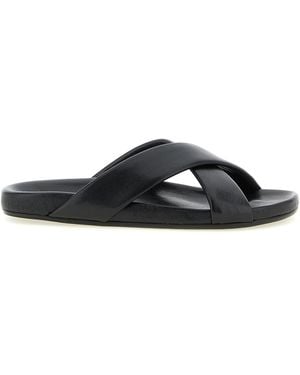 Saint Laurent Slip On Slides - Black