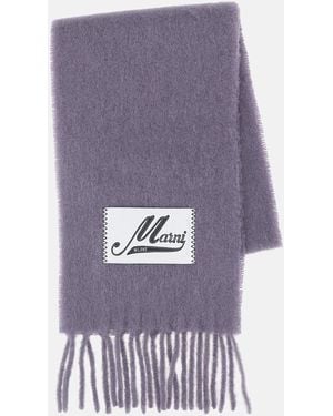 Marni Alpaca Scarf - Purple