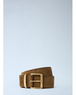Miu Miu Suede Belt - Blue