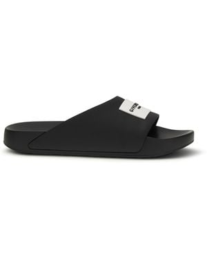 Givenchy Rubber Logo Slippers - White