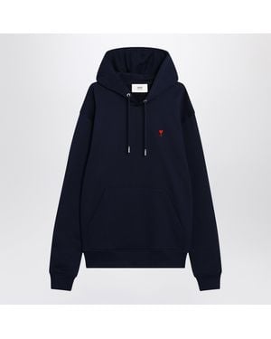 Ami Paris Night Ami De Coeur Hoodie - Blue