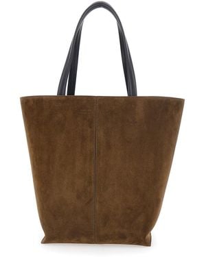 Phoebe Philo Shoulder Bag 'Pot Cabas' - Brown