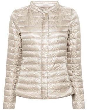 Herno Nylon Short Down Jacket - Natural
