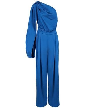 Stella McCartney Satin Long Jumpsuit - Blue
