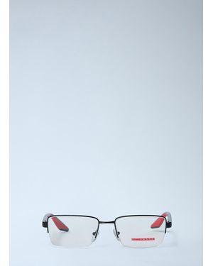 Prada Linea Rossa Semi-Rimless Optical Glasses - White
