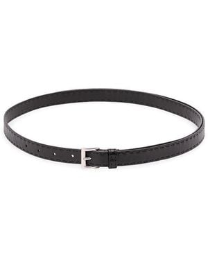 Prada Leather Belt - White