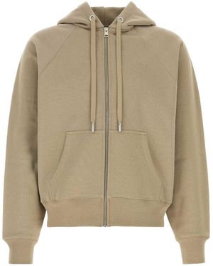 Ami Paris Ami Cotton Oversize Sweatshirt - Natural