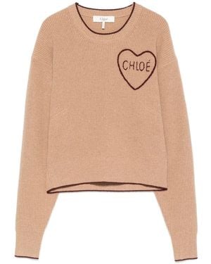 Chloé Pullover Heart - Natural