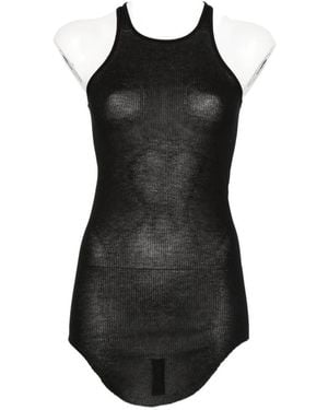 Rick Owens Asymmetric Tank Top - Black