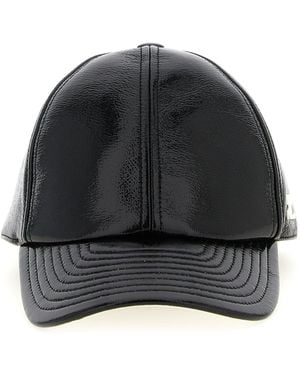 Courreges 'Reedition Vinyl' Cap - Black