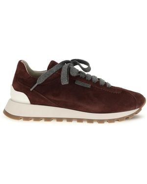 Brunello Cucinelli Runner Sneakers Dark Ruby - Brown