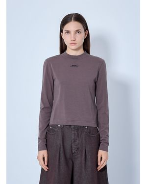 Jacquemus Gros Grain Short-Sleeve T-Shirt - Purple