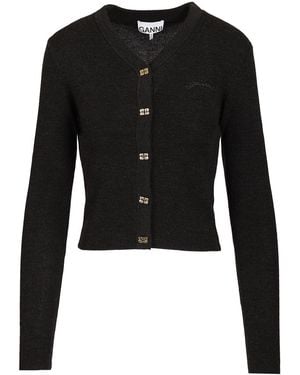 Ganni Mini Cardigan - Black