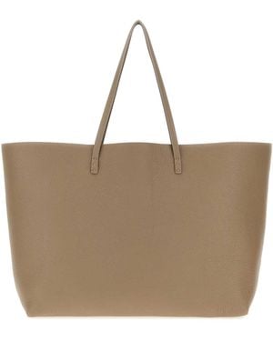 Fendi Dove Leather Medium Roll Shopping Bag - Brown