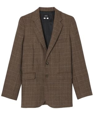 A.P.C. Annie Wool Blazer - Brown