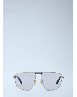 Balenciaga Tag 2.0 Navigator Sunglasses - White