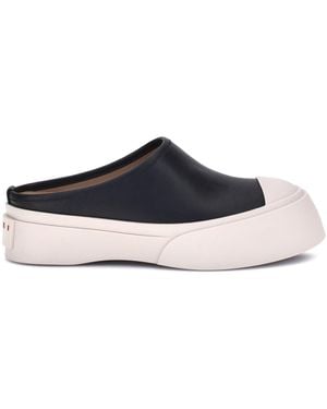 Marni Leather Mules - White