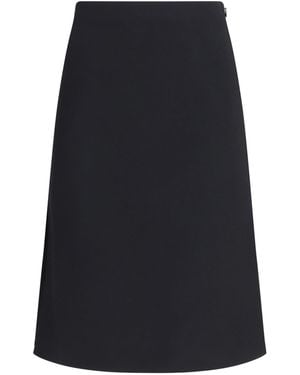 Fendi Wool And Silk Skirt - Blue