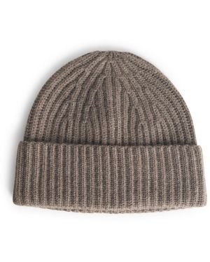 Lisa Yang 'Martigny' Truffle Cashmere Cap - Brown