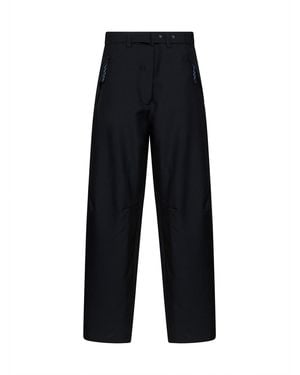 Prada Abbigliamento Mohair-Wool Wide Leg Pants - Blue
